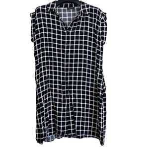 Sandra Venditti Milan women’s‎ button front tunic 100% Viscose XL